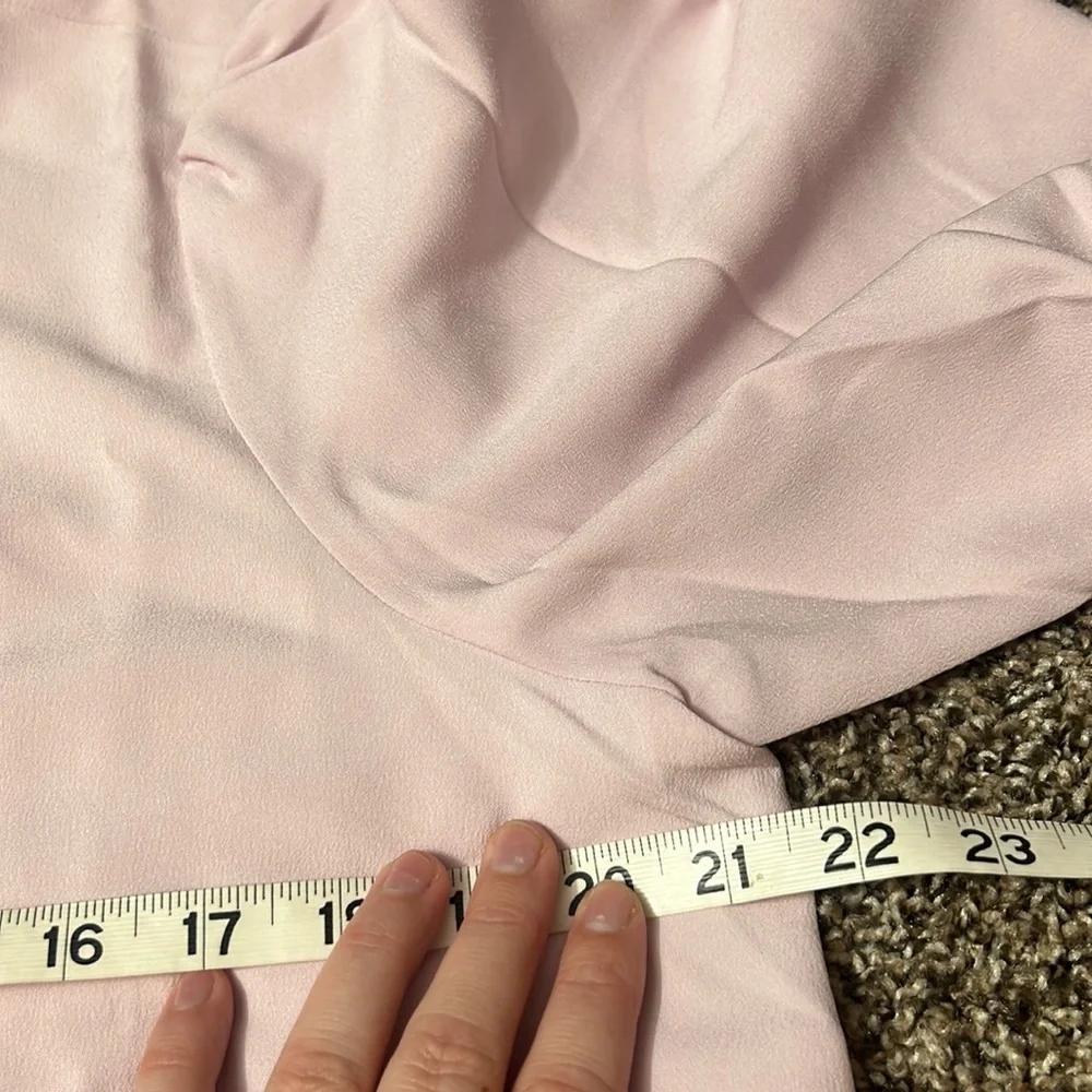 NWT J. Crew Lilac Puff Sleeve Satin-Back Crepe Top MT